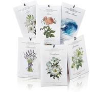 MYARO Paquete de 12 Sobres perfumados para cajones y armarios, Bolsas de Larga duración, Bolsa de Fragancia para el hogar, 6 Aromas Opcionales: Lavanda, Rosa, jazmín, océano, Gardenia, Lirio