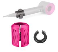 MYAYD Filtro de secador de pelo mejorado, repuesto para modelos Dysòn Supersonic HD15 HD01 HD03 HD07 HD08, accesorios de reparación con 1 funda antipolvo y 1 red de limpieza (rosa rojo)