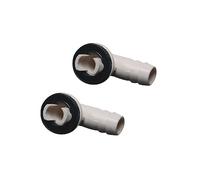 Myazs 2 piezas de conector de salida de drenaje de aire acondicionado, manguera de drenaje de unidad externa, conector de codo, fácil instalación, boquilla de drenaje para aire acondicionado, piezas