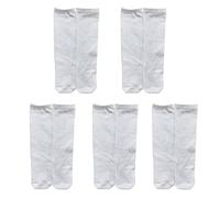 Myazs 5 pares de calcetines de sublimación blancos en blanco para adolescentes y adultos, calcetines en blanco para sublimación en blanco