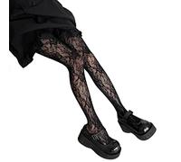 Myazs Medias de red para mujer, estilo gótico, prepppy multicolor, estampado de encaje floral, medias de malla transparente para hombre