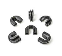 MYBA-S 10 clips para rejilla de radiador, color negro, para VW Transporter T4 T5 Caravelle