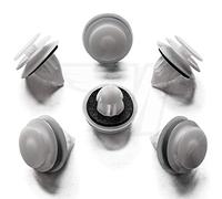 MYBA-S GJ6R-68-ABX - Juego de 10 clips de fijación para molduras de puerta con sello, color blanco