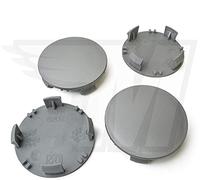 MYBA-S Juego de 4 tapas de buje de plástico ABS universal, 62 mm y 60 mm, color gris