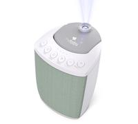 MyBaby SoundSpa Lullaby - Proyector 2 en 1 y máquina de sonido con 8 sonidos relajantes, volumen ajustable, proyector de luz nocturna giratoria con 3 imágenes relajantes, temporizador de apagado