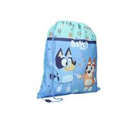 MyBagStory Bluey - Bolsa de piscina para niño, color azul - escuela - guardería - primaria - talla 44 cm - Correas ajustables - cuerda - idea de regalo, Bluey - Azul, enfant