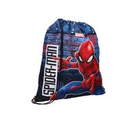 mybagstory - Bolsa de piscina para niño Spiderman azul - niño - Escuela - Guardería - Kindergarten - Bolsa para niño - Talla 44 cm - Tirantes ajustables - Cuerda - Idea de regalo