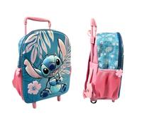 Mybagstory - Bolsa de ruedas infantil 3D 36x25x14 cm - Trolley infantil con asa telescópica y ruedas - Bolsa escolar con compartimento - para niñas y niños