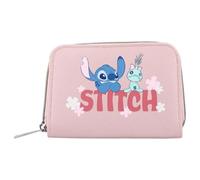 Mybagstory - Cartera para niño (10 x 15 cm), diseño de billetera con cremallera plateada para niña, color rosa