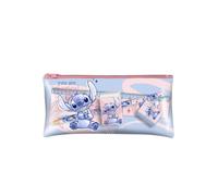 mybagstory Disney Stitch - Estuche plano recortado, transparente, para niños, escuela, guardería, primaria, estuche para niña, idea de regalo, 18 cm