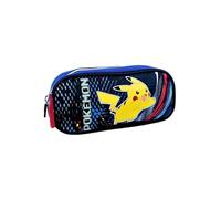 mybagstory - Estuche de Pokémon - Estuche para niños - Escuela - Kindergarten - Estuche para niños - Tamaño 23 cm - Idea de regalo, Azul - Pokémon - Estuche con compartimento - 23 cm, niño, Clásico