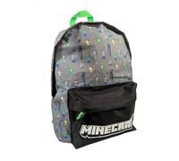 Mybagstory Minecraft - Mochila niño 42x30x18 cm - Bolsa escolar infantil con 1 compartimento y cremallera - Bolsa ligera para CP CE1 CE2 - Mochila primaria