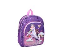 mybagstory - Mochila 30 cm - Ligero y resistente - Correas ajustables acolchadas - Bolsa de viaje - Bolsa para niños - Ideal para guardería, ocio o salidas infantiles, Unicorn Academy - Púrpura, niño