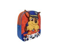 Mybagstory - Mochila 3D Pat Patrulla Canina para niño, color azul y rojo, escuela infantil, guardería, talla 31 cm, tirantes ajustables - idea de regalo, Patrulla Canina