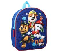 mybagstory- Mochila 3D - Patrulla Canina - Azul - Niño - Escuela - Guardería - Guardería - Mochila - Mochila para niño - Talla 32 cm - Tirantes ajustables - Idea de regalo, azul