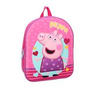 mybagstory- Mochila 3D - Peppa Pig - Rosa - Niño - Escuela - Jardín de | Guardería, guardería, mochila para niña, talla 32 cm, tirantes ajustables e idea de regalo.