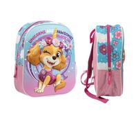 Mybagstory - Mochila con diseño 3D patrulla, 31 x 26 x 10 cm, efecto relieve - 1 compartimento + bolsillo malla - Correas ajustables - Ideal para