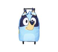 mybagstory - Mochila con ruedas de 33 cm, equipaje de cabina ligera para escuela y viajes, diseño oficial Bluey y Bingo, 100% poliéster resistente