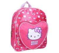 mybagstory - Mochila de Hello Kitty para niños, ideal para guarderías y escuelas | Colección Sigue el arco iris rosa, correas ajustables y bolsillo corazón | 30 x 25 x 11 cm
