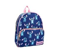 mybagstory - Mochila de puntada, color azul para niños, escuela primaria, guardería, mochila para niña, talla 30 cm, tirantes ajustables, idea de regalo, Stitch - Azul, Enfant