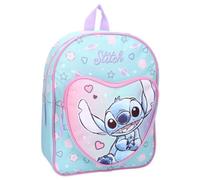 mybagstory - Mochila de puntada, color azul y rosa, para niños, escuela infantil, guardería, mochila mixta, talla 30 cm, tirantes ajustables, idea de regalo, azul, 30 cm