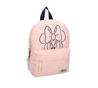 mybagstory - Mochila de terciopelo para niña de Minnie mouse, color rosa para niño, escuela infantil, guardería, talla 31 cm, tirantes ajustables, idea de regalo, Minnie Mouse - Rosa, Enfant