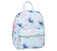 mybagstory - Mochila infantil de piel sintética para niños, color azul claro, ideal para la escuela y el ocio | Correas ajustables | Medidas 21 x 8 x 27 cm