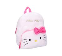 mybagstory - Mochila infantil para niña, festival Fluffy | Pequeña mochila de peluche de piel sintética suave | Bolsa escolar infantil y primaria a partir de 5 años | Correas ajustables, Hello Kitty