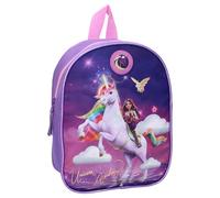 mybagstory - Mochila infantil pequeña para niños (5 años) y escuela primaria a partir de 5 años | Correas ajustables | Ideas de regalo | Dimensiones 29 x 22 x 9 cm, Unicorn Academy - Púrpura, NIÑO