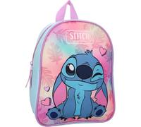 mybagstory - Mochila infantil pequeña para niños (5 años) y escuela primaria a partir de 5 años | Correas ajustables | Ideas de regalo | Dimensiones 29 x 22 x 9 cm, Stitch - Rosa/Azul, NIÑO, Clásico