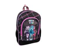 mybagstory - Mochila Monster High Girl 37x26x12 cm - Bolsa escolar infantil con 1 compartimento con cremallera y bolsillo frontal - Mochila ligera para jardín de infantes