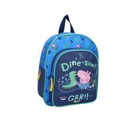 mybagstory - Mochila para niño Peppa Pig azul para niño - Escuela - Guardería - Mochila para niña - Talla 31 cm - Tirantes ajustables - Idea de regalo, Peppa Pig - Azul, Enfant