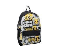 mybagstory | Mochila Pokémon para niños Pikachu | Mochila escolar escolar escolar para niños y niñas | Bolsa de deporte y ocio de gran capacidad 41 cm | Poliéster negro acolchado y cómodo