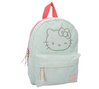 mybagstory - Mochila Sanrio Hello Kitty Have a Nice Day Verde | Mochila infantil a partir de 5 años | Dimensiones 31 x 23 x 8 cm | Idea de regalo oficial de poliéster duradero
