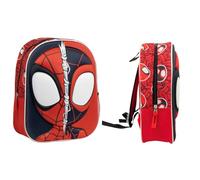 mybagstory - Mochila Spider-Man 31x25x10 cm | Ideal para la escuela, el jardín de infantes y la escuela primaria, con correas ajustables y un compartimento.
