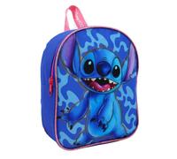 mybagstory - Mochila - Stitch - Azul - Niño - Escuela - Kindergarten - Guardería - Guardería - Mochila para niña - Talla 25 cm - Tirantes ajustables - Idea de regalo - 100 años Disney, azul