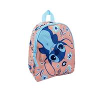 mybagstory - mochila stitch cartable niña preescolar - Stitch - Melocotón - Niño - Escuela - Guardería - Jardín de infantes - Tamaño 28 cm - Correas ajustables - Idea de regalo