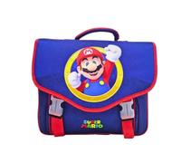 mybagstory - Mochila Super Mario - Niño 31x38x13 cm - 2 compartimentos con cremallera - Correas ajustables - Bolsa de escuela primaria - Ligero y resistente