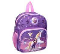 mybagstory Mochila Unicorn Academy para niña, 29 x 23 x 10 cm, color morado | Ideal para la escuela, guardería y primaria, con correas ajustables.