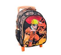 mybagstory Naruto - Mochila para niño - naranja, negro, para niños, escuela, guardería, primaria, mochila para niños, correas ajustables - idea de regalo, 30 cm, trolley - ruedas, Naruto - Bolsa