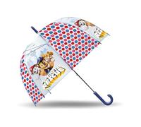 mybagstory | Paraguas transparente Patrulla Canina para niños | Forma de campana 46 cm de alta protección | Apertura automática | Accesorio de lluvia oficial para niños y niñas