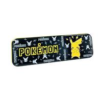 Mybagstory - Plumero de metal Pokémon - Estuche de metal - Azul - Niño - Escuela - Guardería - Tamaño cm - Idea de regalo