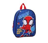 mybagstory Spidey Mochila azul 29 cm - Ligero y resistente - Correas ajustables acolchadas - un bolsillo principal - Ideal para guardería, ocio o salidas infantiles