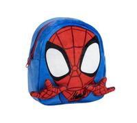 mybagstory Spidey - Mochila de peluche para niños, 25 x 20 x 8 cm, ultra suave, 1 compartimento con cremallera, mini bolsa para guardería, guardería, guardería, salidas o regalo superhéroe