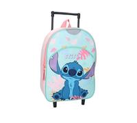 Mybagstory Stitch - Mochila con ruedas para niña, 33 x 25 x 11 cm - Trolley de guardería con 1 compartimento con cremallera - Mochila ligera para tirar