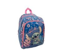 mybagstory - Stitch - Mochila para niña 38x28x16 cm - Mochila escolar para niña de primaria con 2 compartimentos con cremallera - Niño - Escuela - Guardería - Idea de regalo