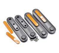 myBESTscooter - Cubiertas para ruedas laterales delanteras y traseras con piezas reflectantes para patinete eléctrico Xiaomi 4 Ultra