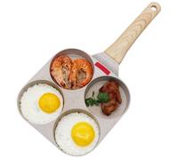 MYBO TV - Poele a pancake 4 en 1 esta sartén compartimentada permite cocinar 4 alimentos diferentes al mismo tiempo - antiadherente, todo fuego, gris