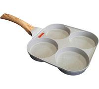 MYBO TV WONDER PAN XL Sartén 4 compartimentos - Antiadherente - Todas las luces de inducción - Espátula de silicona - Libro de recetas digital - Diámetro de cada compartimento 11 cm Formato XL