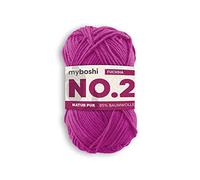 myboshi Hilo para tejer y tejer con fibra de ceiba 2660, color fucsia